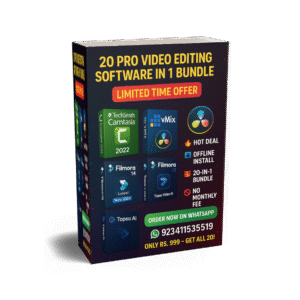 20 + Video Editing Software Bundle with reselling rights